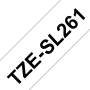 Taśma Brother TZe-SL261 samolaminująca 36mm biała czarny nadruk