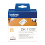 Etykiety Brother DK11202 do drukarek QL, 62mmx 100mm, czarny nadruk na białym tle, 300 etykiet na rolce