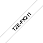 Taśma laminowana Brother TZe-Fx211 biała 6mm szerokości do drukarek Brother PT