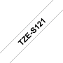 Taśma Brother TZe-S121 mocny klej 9 mm przezroczysta czarny nadruk