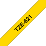 Taśma Brother TZe-621 9mm żółta czarny nadruk