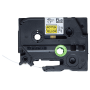 Etykiety Brother FLe-6511 czarny nadruk na żółtym tle, 21mm szerokości
