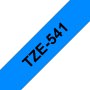 Taśma Brother TZe-541 18mm niebieska czarny nadruk