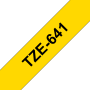 Taśma Brother TZe-641 18mm żółta czarny nadruk